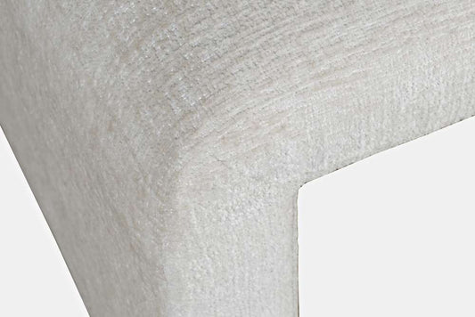 Jofran - Sophia Modern Luxury Curved Upholstered Jacquard Petite Ottoman Bench (Set of 2) Natural - SOPHIA-BN-PTNAT veiw 2