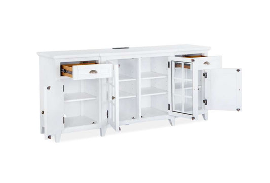 Magnussen - Heron Cove 70in Entertainment Console in Chalk White - E4400-05 veiw 2