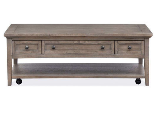 Magnussen - Paxton Place Rectangular Cocktail Table with Casters in Dovetail Grey - T4805-43 veiw 2