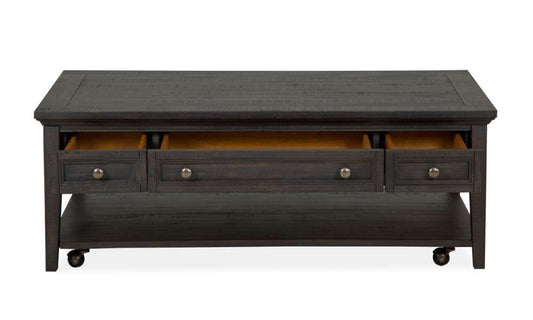 Magnussen - Westley Falls Rectangular Cocktail Table with Casters in Graphite - T4399-43 veiw 2