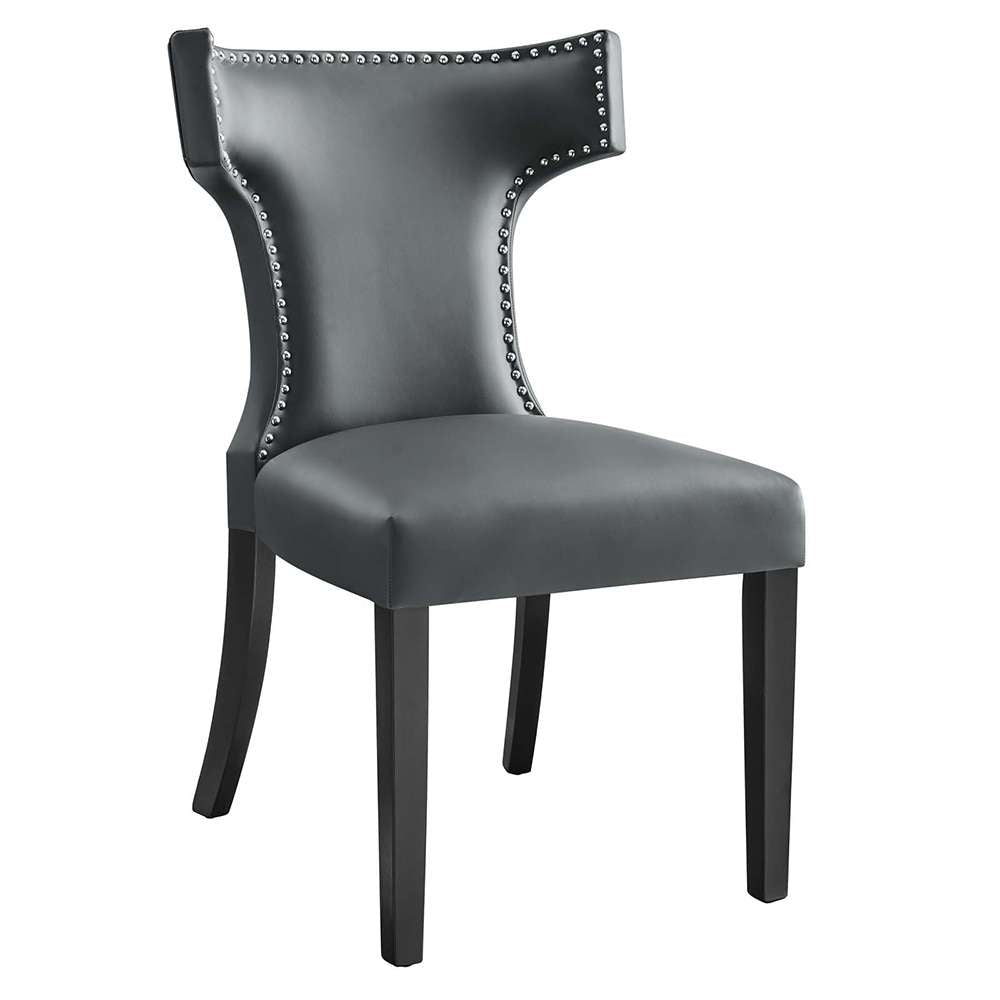 Modway - Curve Vegan Leather Dining Chair - EEI-2220-GRY veiw 1