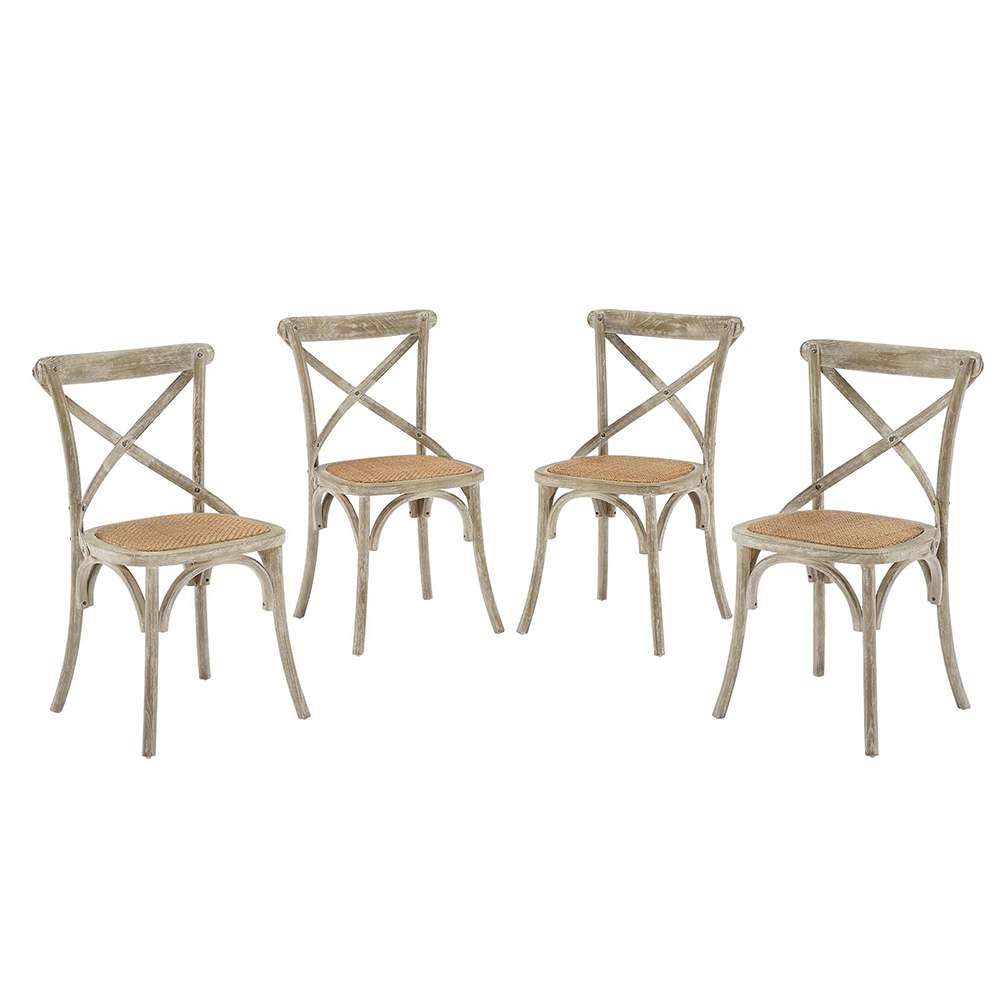 Modway - Gear Dining Side Chair (Set of 4) in Gray - EEI-3482-GRY veiw 1