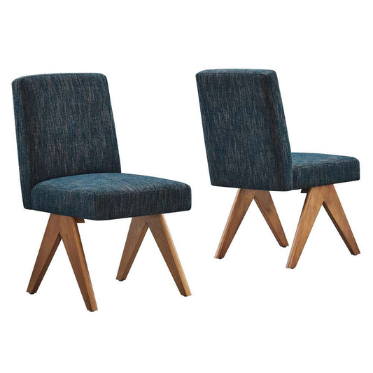 Modway - Lyra Fabric Dining Room Side Chair - (Set of 2) - EEI-6509-HEA veiw 2
