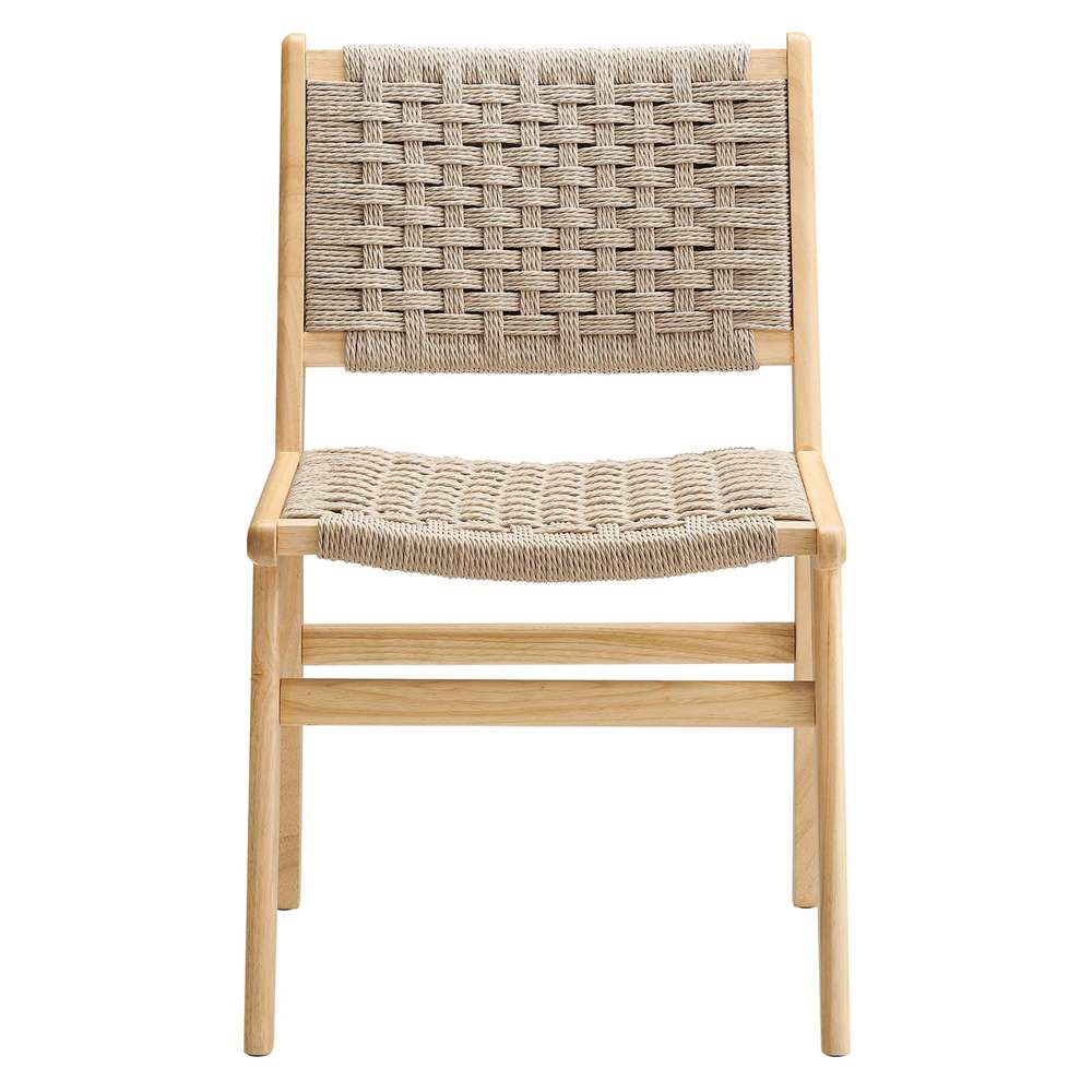 Modway - Saoirse Woven Rope Wood Dining Side Chair - EEI-6545-NAT-NAT veiw 6