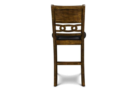 New Classic Furniture - Gia 30in Counter Table With 2 Chairs & Stg Shelf-Brown - D1701-32S-BRN veiw 2