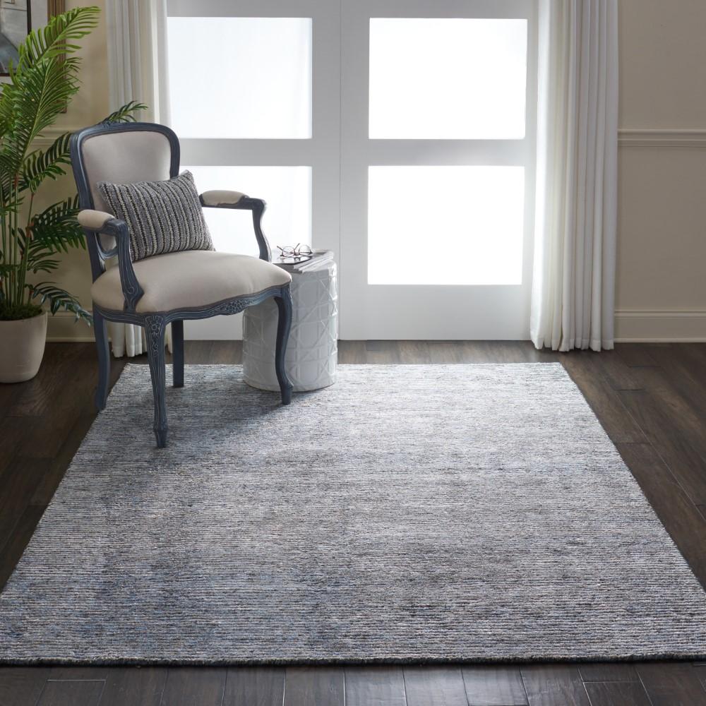 Nourison - Ellora ELL03 Slate Grey 56in x 75in Modern Area Rug - ELL03-99446384904 veiw 2
