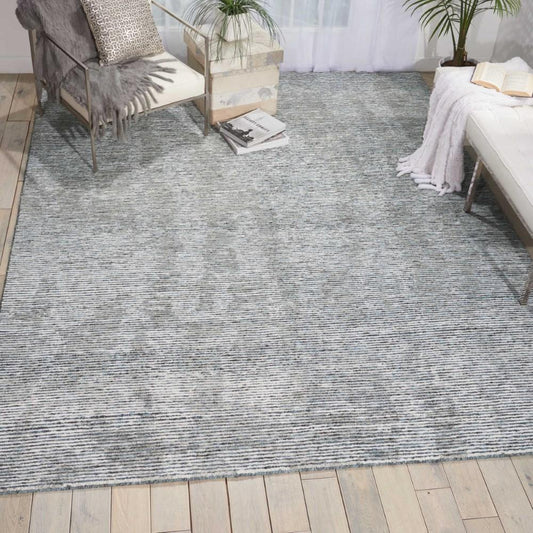 Nourison - Ellora ELL03 Slate Grey 86in x 116in Oversized Handmade Rug - ELL03-99446384935 veiw 2