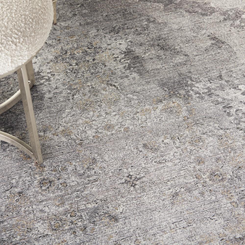 Nourison - Starry Nights 8 x 10 Charcoal and Cream Vintage Area Rug - STN05-99446737649 veiw 3