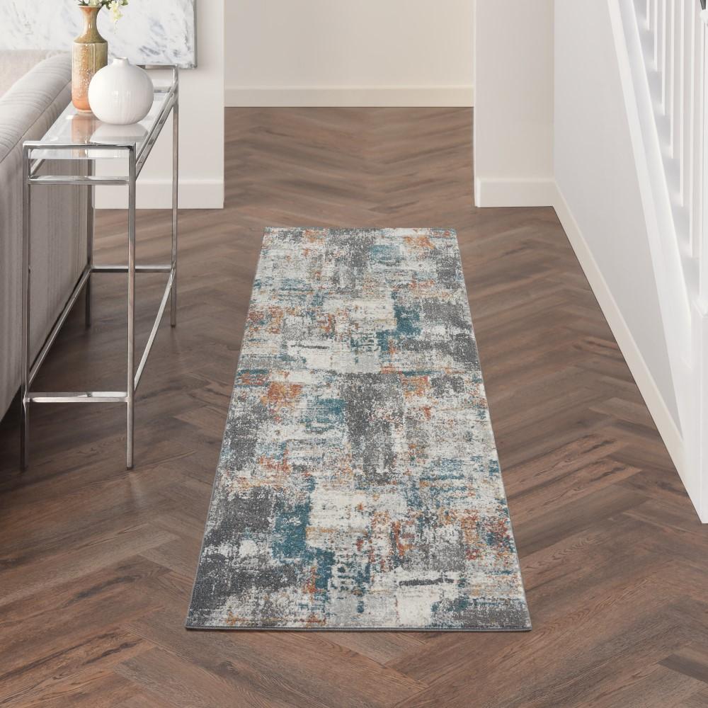 Nourison - Tangra 22in x 76in Bone Multi Area Rug - TNR06-99446783189_CLOSEOUT veiw 2