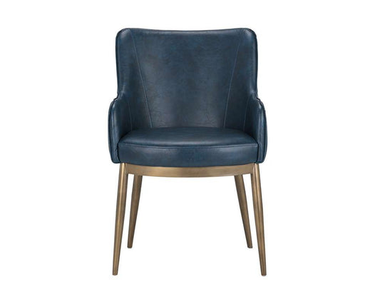 Sunpan - Irongate Franklin Dining Armchair - Vintage Blue - 104978 veiw 2