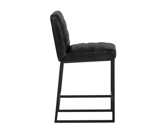 Sunpan - 5West Spyros Counter Stool - Coal Black - 103899 veiw 2