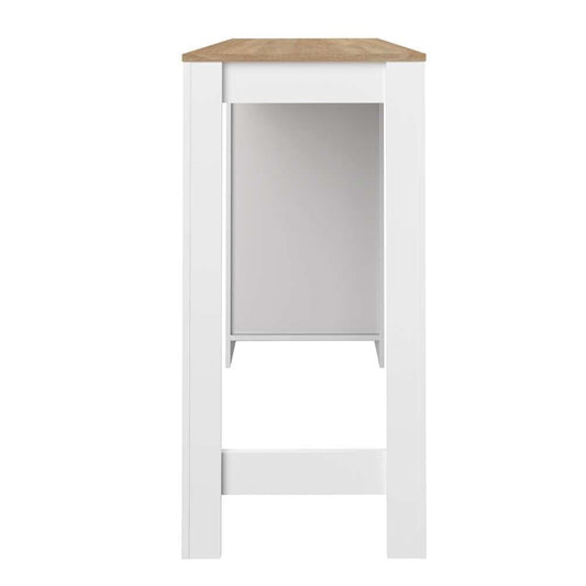 TEMAHOME - Aravis Dining Bar Table in White / Oak Color - E8080A2134X00 veiw 2