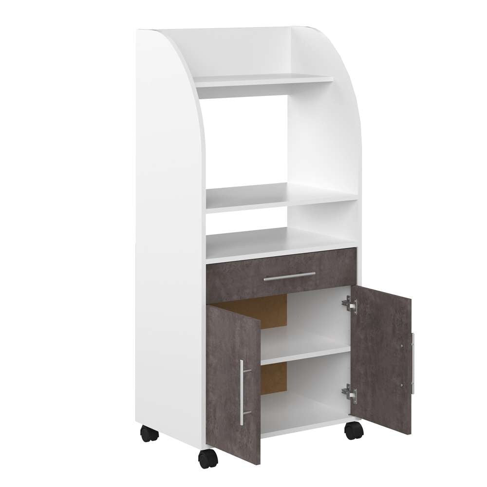 TEMAHOME - Jeanne Kitchen Trolley in White / Concrete Look - E8071A2198A80 veiw 5