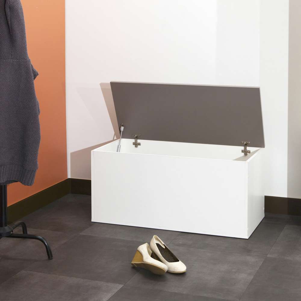 TEMAHOME - Knight Shoe Storage Bench in White / Taupe - E4007A2191A00 veiw 8