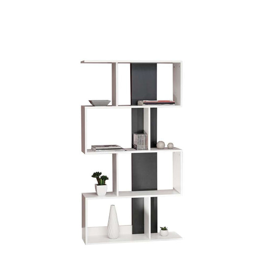 TEMAHOME - Sigma Bookcase in White / Black - E7068A2176X00 veiw 2