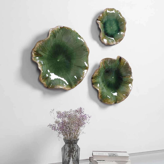 Uttermost - Abella Green Ceramic Wall Decor (Set of 3) - 04247 veiw 2