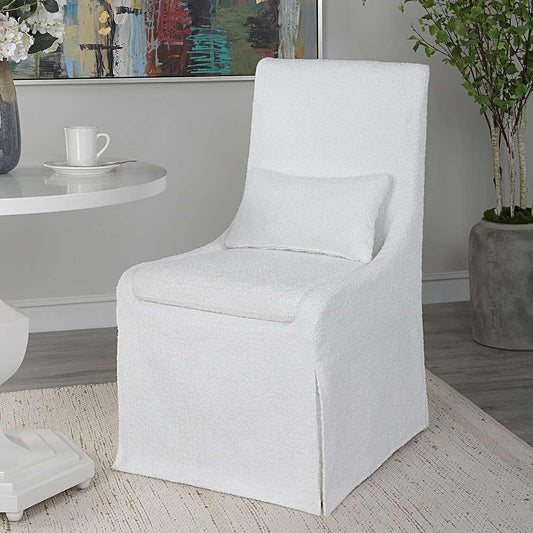 Uttermost - Coley White Armless Chair - 23728 veiw 2