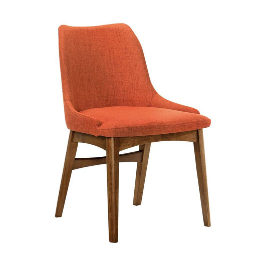Armen Living - Westmont and Azalea Orange and Walnut 5 Piece Dining Set - SETWEDI5AZWAOR veiw 2