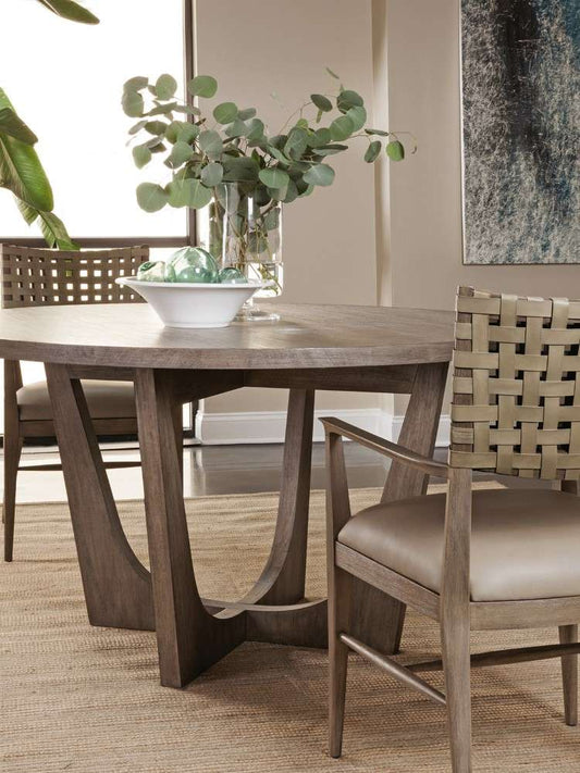 Artistica Home - Cohesion Program Brio Round Dining Table - Grigio finish - 01-2058-870-41 veiw 2