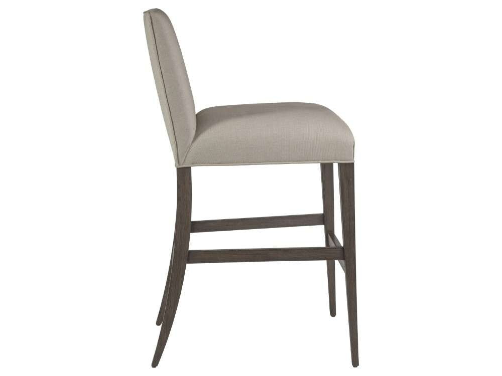 Artistica Home - Cohesion Program Madox Upholstered Low Back Barstool - Warm medium brown - 01-2220-896-39-01 veiw 3