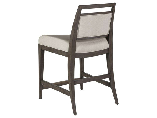 Artistica Home - Cohesion Program Nico Upholstered Counter Stool - Warm medium brown - 01-2222-895-39-01 veiw 2