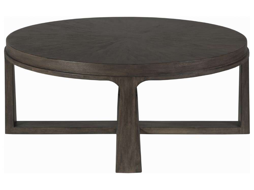 Artistica Home - Cohesion Program Rousseau Round Cocktail Table - Warm medium brown - 01-2228-943-39 veiw 3