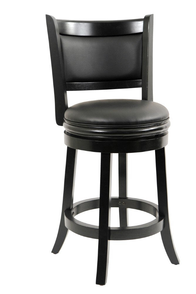 Boraam - 26in Augusta Swivel Stool in Black - 45824 veiw 1