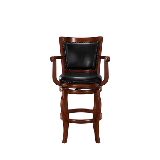 Boraam - 29in Jones Memory Swivel Stool in Cherry - 52129 veiw 2