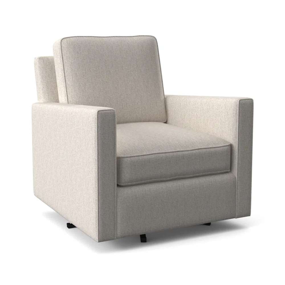 Braxton Culler - Nicklaus Swivel Chair (White Crypton Performance Fabric) - 724-005 veiw 1