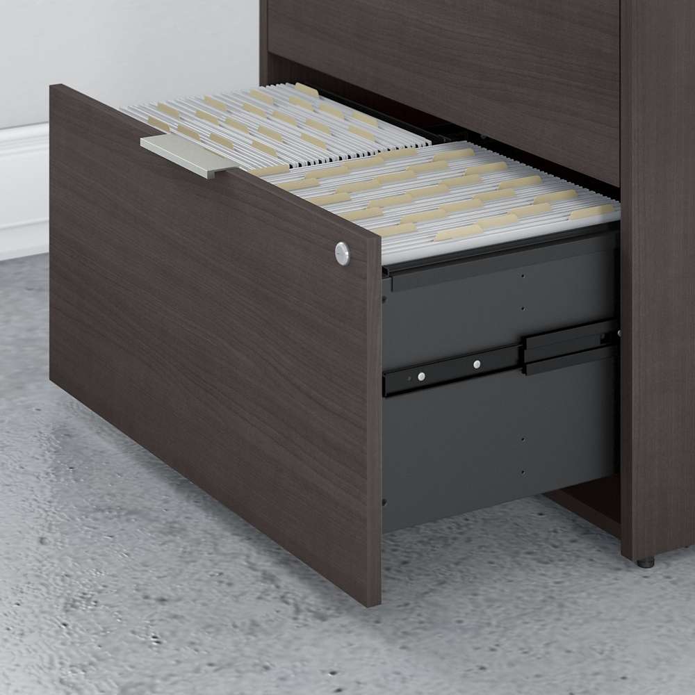 Bush Furniture - Jamestown 2 Drawer Lateral File Cabinet in Storm Gray - JTF130SGSU veiw 5