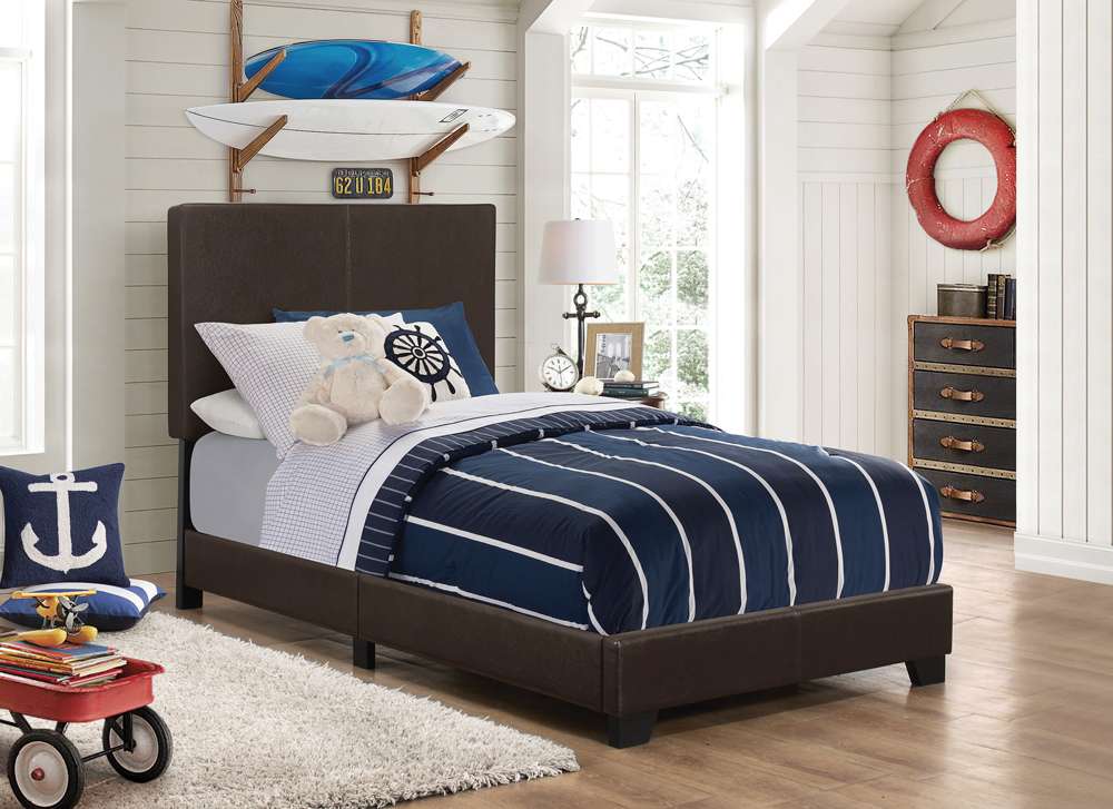 Coaster - Dorian Upholstered Bed Twin Bed - 300762T veiw 2