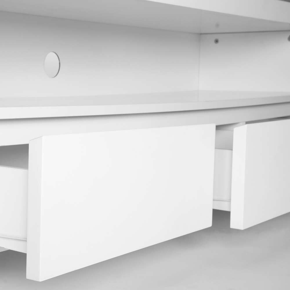 Euro Style - Bryant Media Stand in Matte White - 09839MTWHT-KIT veiw 5