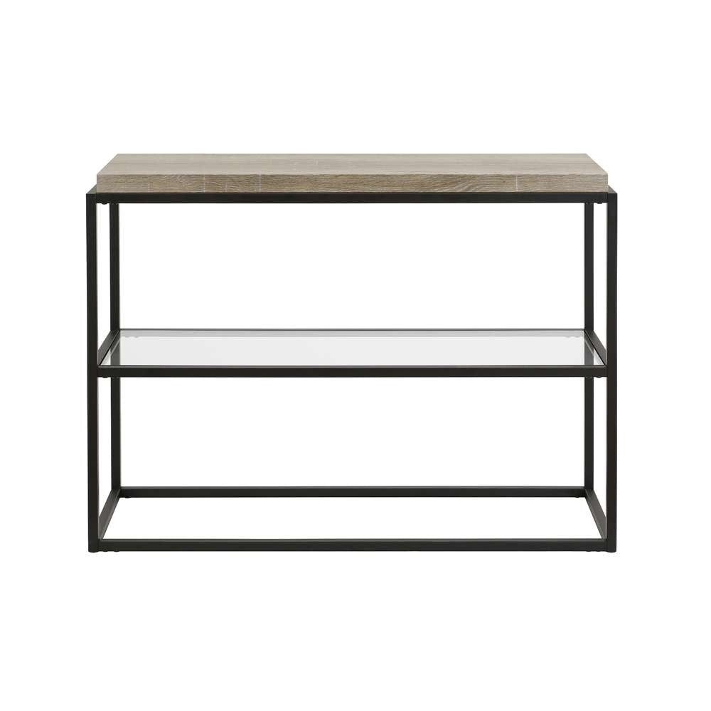Hudson & Canal - Hector 42in Wide Rectangular Console Table in Blackened Bronze - AT0196 veiw 3