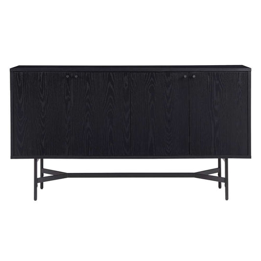 Hudson & Canal - Richmond 58in Wide Rectangular Buffet Table in Black Grain - BF1961 veiw 3