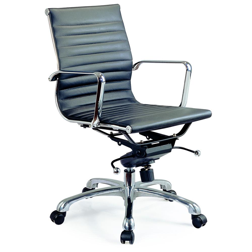 J&M Furniture - Comfy Low Back Black Office Chair - 176522 veiw 1