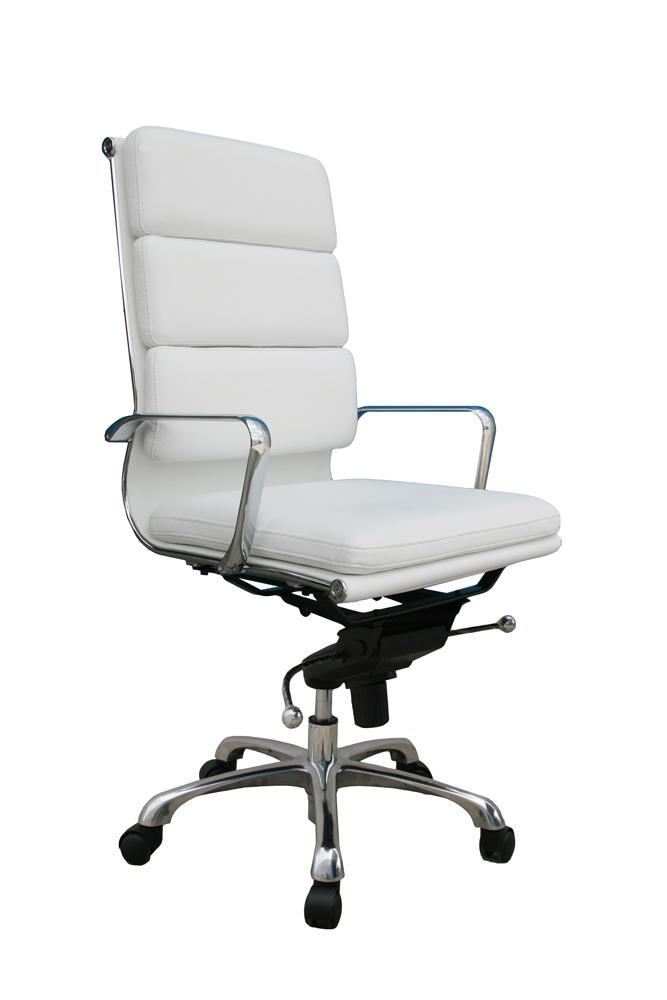 J&M Furniture - Plush White High Back Office Chair - 176472 veiw 1