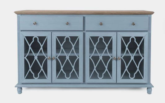 Jofran - Aurora Hills 4 Door Accent Chest - Blue / Bisque - 1997-58 veiw 2