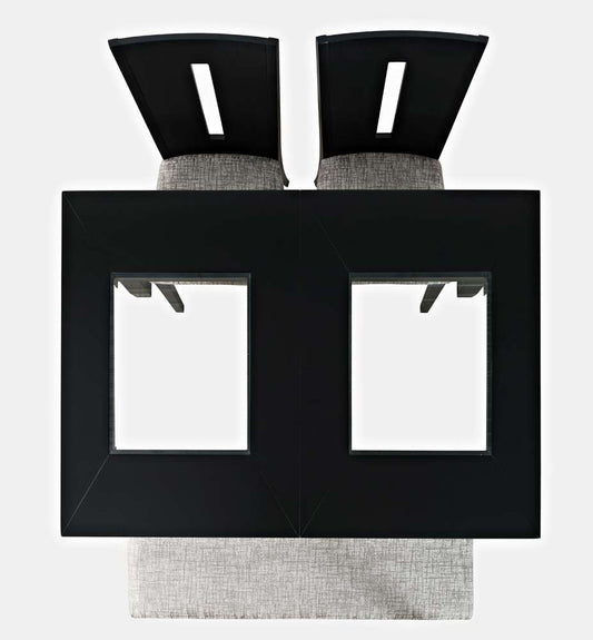 Jofran - Urban Icon Contemporary 66in Four-Piece Dining Set with Upholstered Chairs and Bench - 2004-66D-4 veiw 2