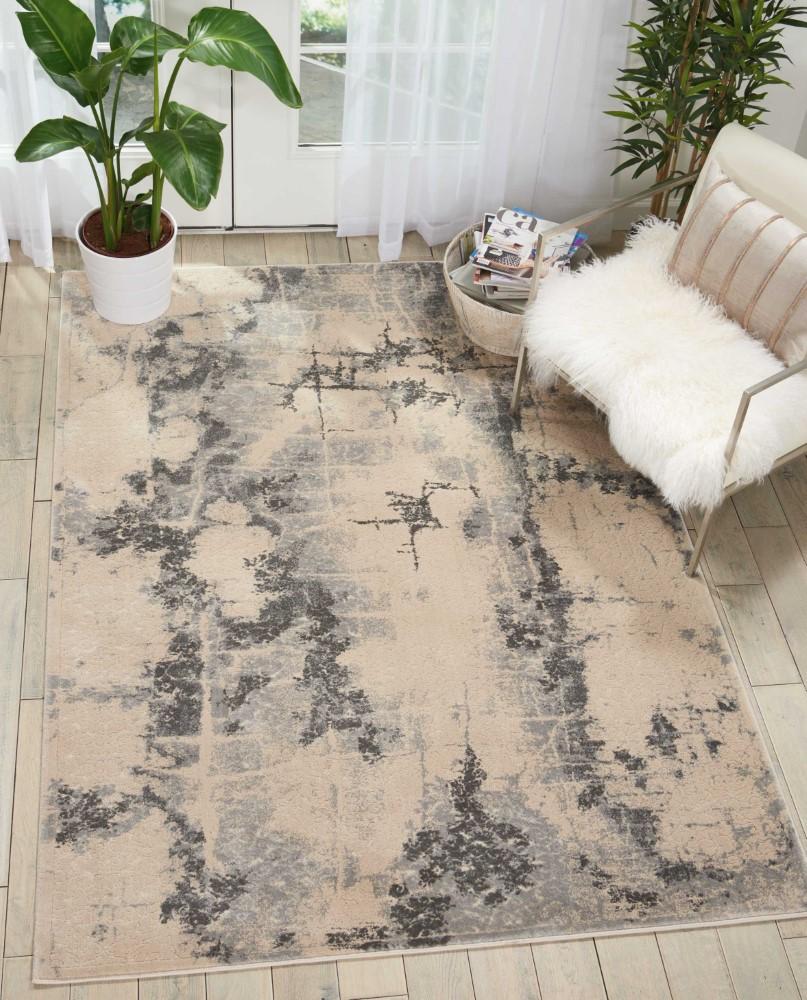 Kathy Ireland Home - Heritage KI354 Beige 52in x 73in Area Rug - KI354-99446280053_CLOSEOUT veiw 2