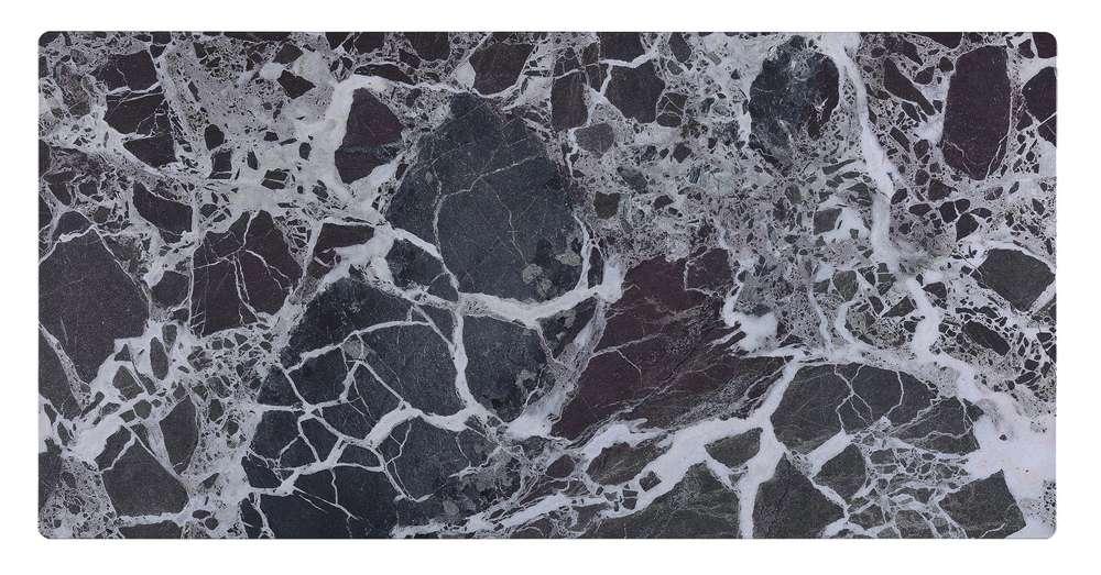Lilola Home - Landon Coffee Table with Glass Black Marble Texture Top and Bent Wood Design - 98018 veiw 4