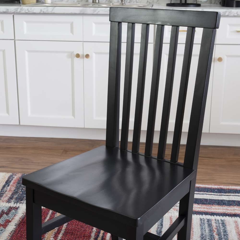 Linon Home Decor - Percival Side Chair Black (Set of 2) - CH246BLK02KD veiw 11