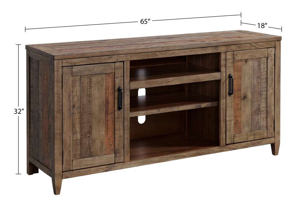 Martin Svensson Home - Foundry 65in TV Stand, White Stain with Grey Top - 90925 veiw 7