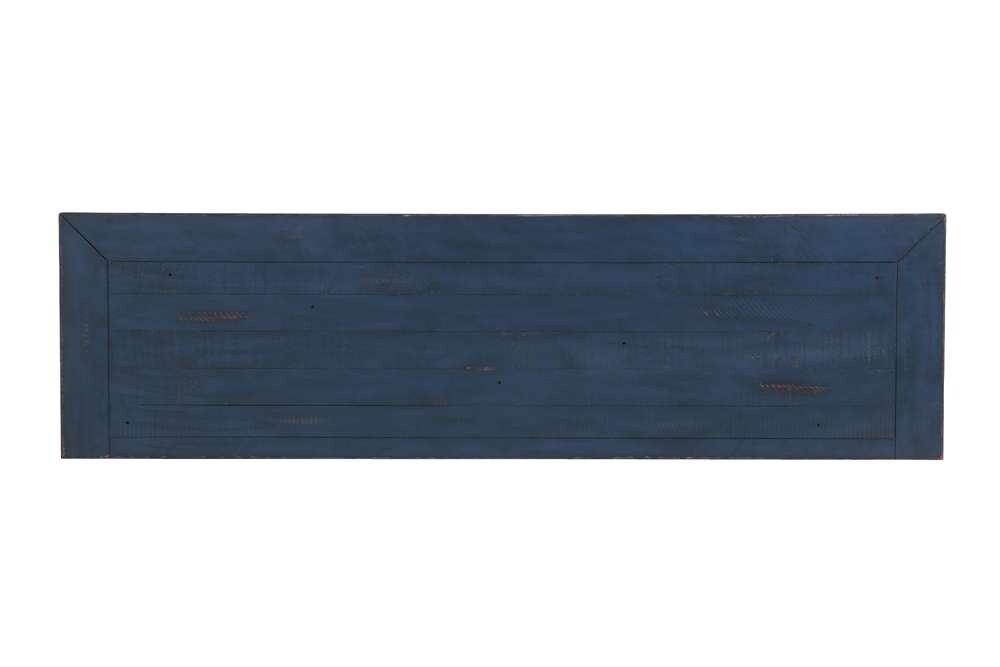 Martin Svensson Home - Garden District Solid Wood TV Stand, Rustic Blue - 909185 veiw 7