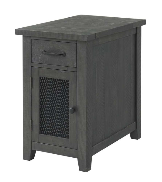 Martin Svensson Home - Rustic Chairside Table with Power, Grey - 890179 veiw 3