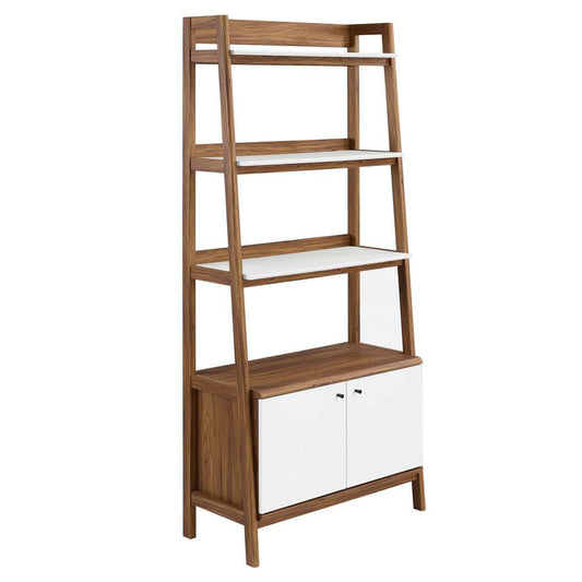 Modway - Bixby 33in Bookshelf - EEI-4656-WAL-WHI veiw 2