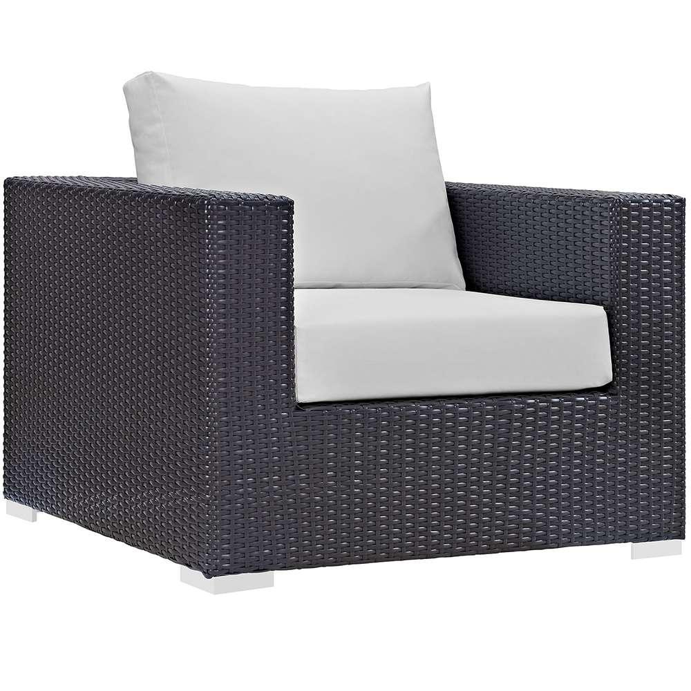 Modway - Convene Outdoor Patio Armchair - EEI-1906-EXP-WHI veiw 1