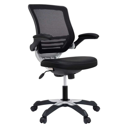 Modway - Edge Vinyl Office Chair - EEI-595-BLK veiw 2