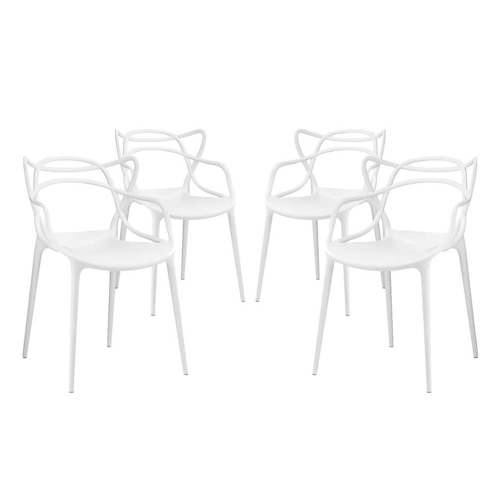Modway - Entangled Dining Set (Set of 4) - EEI-2348-WHI-SET veiw 1