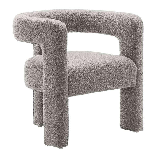 Modway - Kayla Boucle Upholstered Armchair - EEI-6479-LGR veiw 2
