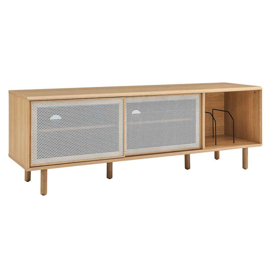 Modway - Kurtis 67in TV and Vinyl Record Stand - EEI-6236-OAK veiw 2